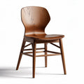 Wooden dining chair in natural finish with ergonomic design 45 x 50 x 85cm
